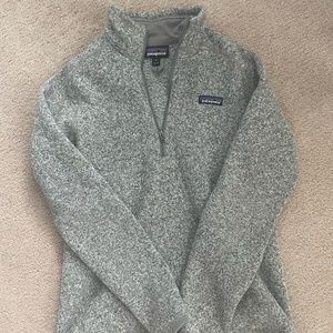 Patagonia Women's Better Sweater 1/4-Zip Fleece Birch White Size M